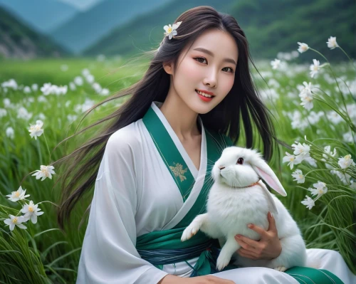 oriental longhair,inner mongolian beauty,korean culture,junshan yinzhen,lun,oriental girl,white blossom,oriental princess,jasmine blossom,hanbok,kitsune,fujian white crane,ao dai,lily of the field,asian semi-longhair,lilly of the valley,yunnan,korean folk village,rou jia mo,jasmine flower,Conceptual Art,Fantasy,Fantasy 03