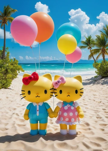 cute cartoon image,love couple,beach background,rainbow color balloons,children's background,colorful balloons,kites balloons,love in air,umbrella beach,honeymoons,couple in love,heart balloons,summer beach umbrellas,together and happy,emoji balloons,sanrio,little boy and girl,romantic scene,girl and boy outdoor,summer clip art,Art,Artistic Painting,Artistic Painting 47