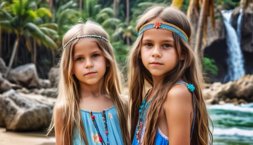 amerindians,aboriginal culture,amazonas,tuvaluans,aborigines,tribespeople,image editing,granddaughters,little girls,little girls walking,amerindian,embera,tahitians,menehune,tribals,fekeiki,amerind,khoisan,daughters,nomadic children