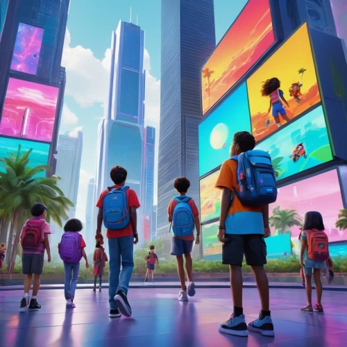 innoventions,colorful city,cybercity,cybertown,imageworks,moc chau hill,microdistrict,futurepop,fantasy city,sky space concept,megapolis,futurekids,sky city,idealizes,imagineers,neon colors,microgeneration,futuregen,concept art,micropolis,Illustration,Realistic Fantasy,Realistic Fantasy 24