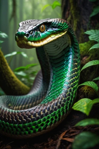 green python,emerald lizard,green tree snake,trimeresurus,green snake,vipera,cuban emerald,green mamba,liophis,nonvenomous,auratus,boomslang,pitviper,morelia viridis,green-tailed emerald,lampropeltis,african house snake,reticulatus,anaconda,tree snake,Illustration,American Style,American Style 12