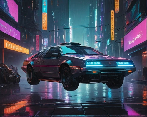 bladerunner,80's design,cyberpunk,delorean,polara,camaros,interceptor,supra,fiero,sentra,3d car wallpaper,crx,futuristic,urban,xanadu,synth,merc,retro,retro background,elektrocar,Illustration,Black and White,Black and White 01