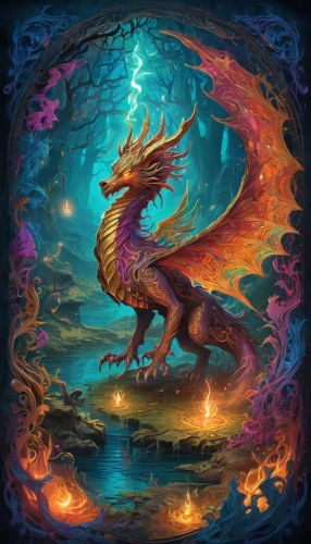 painted dragon,dragonja,forest dragon,firedrake,dragon fire,dragon,dragon design,darigan,fire breathing dragon,eragon,wyvern,fantasy art,black dragon,fantasy picture,wyrm,fantasy animal,typhon,dragon of earth,fantasy portrait,garridos,Conceptual Art,Oil color,Oil Color 23