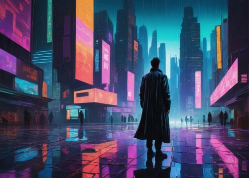 cyberpunk,metropolis,dystopian,cityscape,transistor,futuristic,matrix,sci fiction illustration,pedestrian,city lights,shinjuku,dr. manhattan,tokyo city,colorful city,dystopia,hong kong,world digital painting,tokyo,wanderer,futuristic landscape,Art,Artistic Painting,Artistic Painting 09