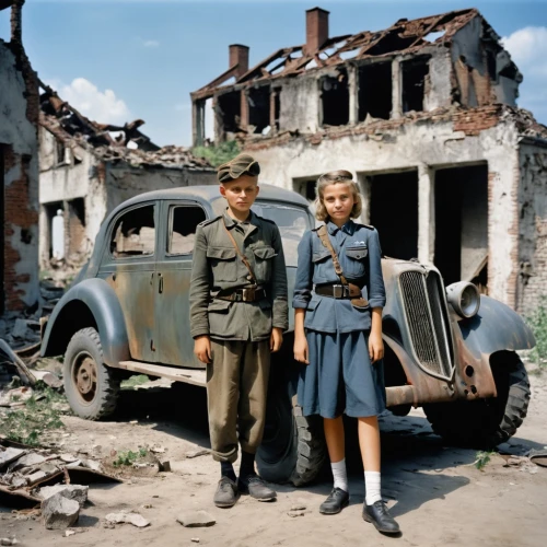 vintage boy and girl,postwar,world war ii,east german,stalingrad,children of war,colorization,ingrad,second world war,vintage children,war victims,wladimiroff,kodachrome,czechoslovaks,wartime,little boy and girl,evacuee,colorized,sparti,eastern ukraine,Photography,Documentary Photography,Documentary Photography 10