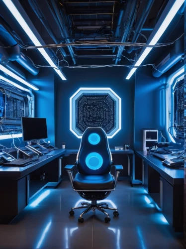 computer room,ufo interior,computer workstation,fractal design,sci fi surgery room,computer desk,blue room,the server room,aqua studio,neon human resources,creative office,spaceship space,control center,cinema 4d,electron,modern office,working space,new concept arms chair,blu,cyclocomputer,Illustration,Paper based,Paper Based 09