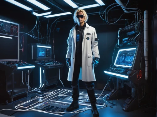 female doctor,pharmacopeia,holtzmann,cyberdyne,hapgood,docteur,neuroscientist,biologist,ship doctor,scientist,doctor,microsurgeon,astrobiologist,cyber glasses,cybersmith,doctorandus,science fiction,neurobiologist,laboratory,technologist,Illustration,Black and White,Black and White 28