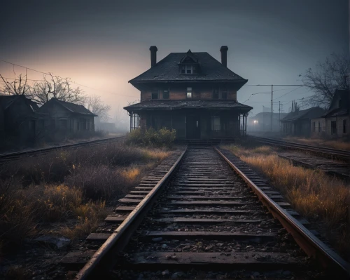abandoned train station,signalbox,railroad station,lonely house,lostplace,train depot,spoor,haunted house,abandons,abandoned place,abandoned,abandono,the haunted house,abandoned places,ghost train,the train station,trainset,lost place,abandoned house,train station,Illustration,Children,Children 05