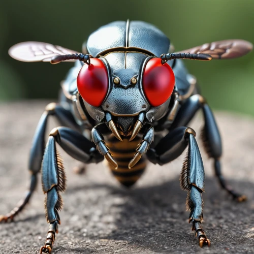 eega,blowfly,auratus,vespula,field wasp,scarlet lily beetle,hover fly,lucanus,blue wooden bee,syrphid fly,glossy black wood ant,diptera,ant,insect,housefly,insects,insecta,medium-sized wasp,black ant,dicaeidae,Photography,General,Realistic