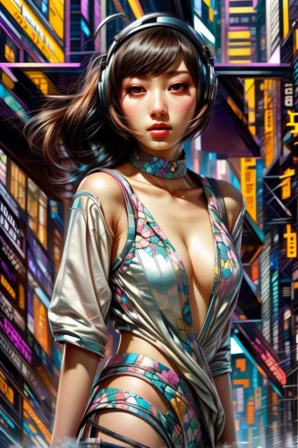 tsuneo,cyberpunk,nikkatsu,xiaoyu,kitami,motoko,asian woman,world digital painting,asian vision,retro woman,japanese woman,cybercity,fujiko,bladerunner,retro girl,cyberangels,animatrix,azumi,hoshihananomia,cybernet