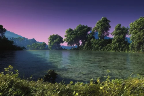 river landscape,landscape background,aare,nature background,background view nature,jordan river,river bank,evening lake,riverclan,riverbank,purple landscape,riverlands,beautiful landscape,waterbody,drava,riverworld,waterscape,riparian,beautiful lake,green trees with water,Conceptual Art,Fantasy,Fantasy 08