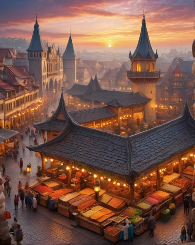 medieval market,grand bazaar,shanghai disney,medieval town,christmas market,eastern europe,stalls,spice market,sibiu,marketplace,bucovina,hungarian food,medieval,oktoberfest background,transylvania,medieval street,eastern european food,prague,souk,bazaar,Illustration,Paper based,Paper Based 10