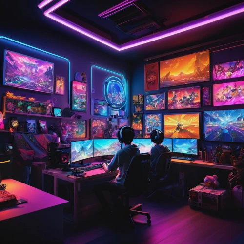 game room,computer room,gamer zone,creative office,playing room,cyberpunk,monitor wall,gamers round,the server room,gamers,kids room,ufo interior,computer art,aqua studio,sci fi surgery room,computer game,monitors,gaming,game bank,neon human resources,Photography,Fashion Photography,Fashion Photography 07