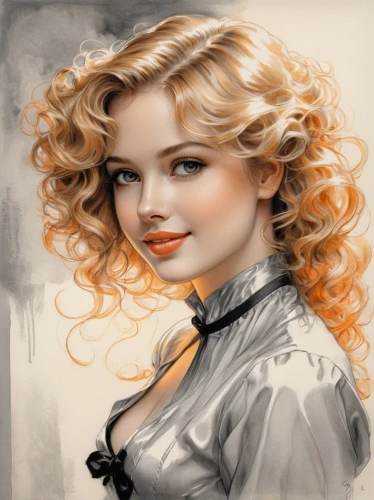 rosalyn,behenna,blonde woman,camie,connie stevens - female,retro pin up girl,blond girl,vintage girl,liesel,blonde girl,photo painting,syrena,marylin monroe,romantic portrait,victorian lady,white lady,cosette,krita,quirine,painter doll,Illustration,Black and White,Black and White 30
