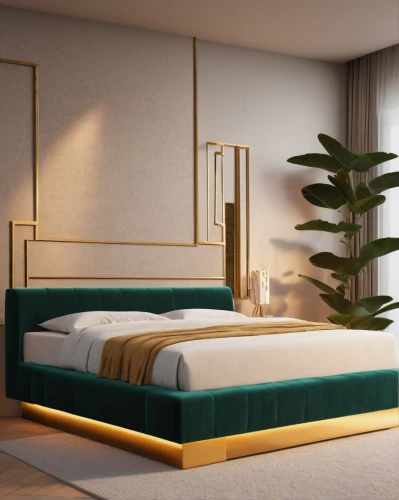 headboards,daybed,headboard,daybeds,modern decor,bedstead,wooden mockup,bamboo curtain,beds,bed,bedroom,modern room,bedrooms,bedchamber,contemporary decor,guest room,nettlebed,gold wall,bed in the cornfield,3d render,Unique,Pixel,Pixel 03