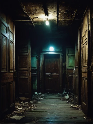 creepy doorway,room door,hallway,the door,corridors,abandoned room,corridor,doorway,penumbra,doorways,the threshold of the house,empty interior,asylum,entranceway,old door,urbex,basement,sanitorium,front door,open door,Conceptual Art,Graffiti Art,Graffiti Art 02