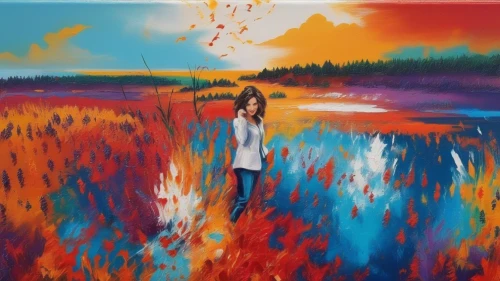 oil painting on canvas,oil on canvas,girl on the river,oil painting,girl walking away,painting technique,art painting,girl in a long,blue painting,color fields,girl in flowers,woman walking,cornflower field,flower painting,boho art,photo painting,painting,khokhloma painting,falling flowers,aura,Unique,Design,Logo Design