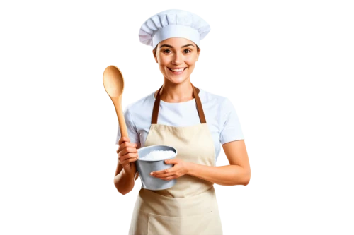 cooking book cover,foodmaker,chef,pastry chef,cooking utensils,girl in the kitchen,chef hat,cooking spoon,baking equipments,woman holding pie,foodservice,whipping cream,kitchen utensils,whisking,workingcook,maidservant,kitchenware,chef's hat,cookware,cucina,Illustration,Realistic Fantasy,Realistic Fantasy 15