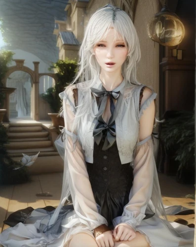 piko,kerli,bjd,bns,ahlert,kanke,vestal,peignoir,female doll,nier,white rose snow queen,painter doll,saom,porcelain doll,white rose,isoline,artist doll,cantarella,pale,white winter dress