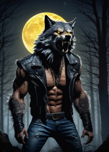 werewolve,werewolf,wolfsangel,werewolves,lycanthrope,lycanthropy,wolffian,blackwolf,lobo,wolfman,wolfgramm,lycanthropes,howling wolf,lycan,wolverine,wolfen,werwolf,wolpaw,wolf,schindewolf,Illustration,Japanese style,Japanese Style 20