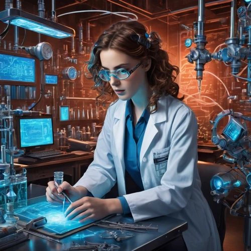 chemist,microbiologist,chemical laboratory,scientist,biologist,female doctor,laboratory information,pathologist,laboratory,lab,women in technology,sci fiction illustration,science education,researcher,forensic science,theoretician physician,sci fi surgery room,fish-surgeon,medical technology,natural scientists,Conceptual Art,Sci-Fi,Sci-Fi 24