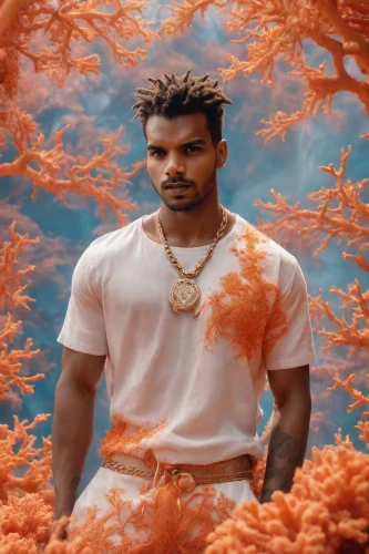 bti,makonnen,tree loc sesame,parrish,azubuike,kudi,ginuwine,biophilia,lamar,aquaman,afrofuturism,sea man,sprewell,tangerine,sea god,dangelo,semiaquatic,ferg,marigolds,zion,Photography,Realistic