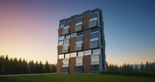 cubic house,residential tower,cube stilt houses,cube house,modern architecture,glass facade,multistorey,sky apartment,modern building,high-rise building,high rise building,metal cladding,appartment building,modern house,apartment building,glass building,3d rendering,cuboid,renaissance tower,antilla,Photography,General,Realistic