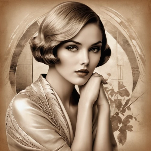 art deco woman,art deco frame,vintage woman,vintage female portrait,wontner,vintage girl,flapper,art deco background,vintage women,vanderhorst,lempicka,art deco,vintage makeup,retro woman,twenties women,vintage angel,gold foil art deco frame,retro women,whitmore,clairol,Illustration,Vector,Vector 18