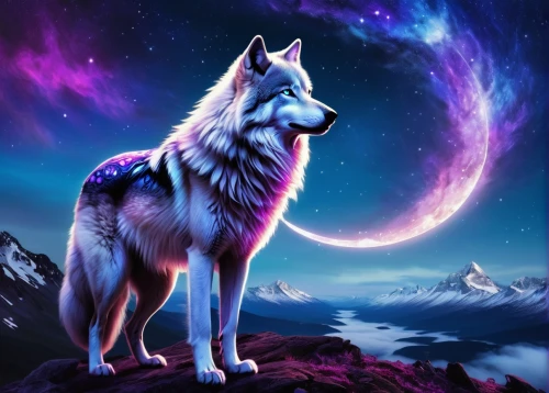 constellation wolf,howling wolf,aleu,fenrir,wolfsangel,wolffian,moon and star background,wolpaw,howl,wolf,wolfgramm,purple moon,unicorn background,atunyote,european wolf,werewolve,schindewolf,husky,blackwolf,wolfdog,Illustration,Black and White,Black and White 09