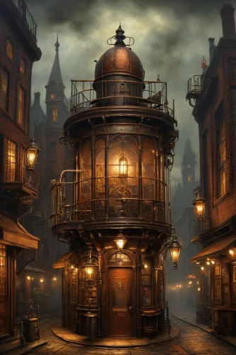 syberia,orchestrion,gas lamp,gaslight,darktown,sarastro,steampunk,bioshock,waterdeep,clockmaker,apothecary,tobacconist,townscapes,crooked house,dickensian,play escape game live and win,neverwhere,clockmakers,alehouses,arkham,Art,Artistic Painting,Artistic Painting 49