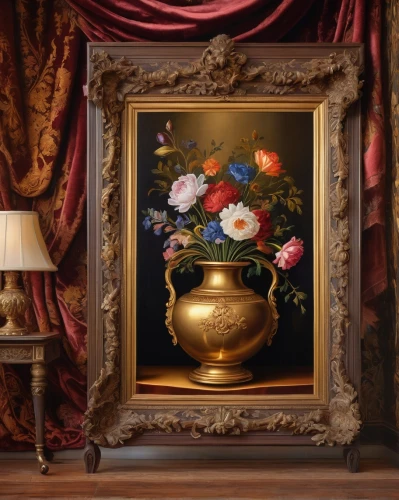 malplaquet,peony frame,floral frame,decorative frame,flower painting,antique background,zoffany,flower vase,flower frame,vase,floral decoration,floral chair,floral and bird frame,flowers frame,art nouveau frame,decorative art,frame flora,rose frame,floral arrangement,floral composition,Illustration,Realistic Fantasy,Realistic Fantasy 20