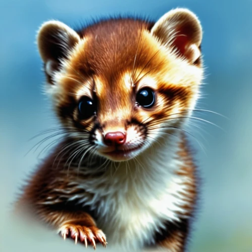 mustelid,ringtail,polecat,mustelidae,kinkajou,furet,a small red panda,ferret,mustelids,civets,lesser panda,weasel,stoat,water marten,quoll,cute animal,civet,sugar glider,madagascan,martens,Photography,General,Realistic