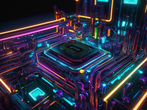 circuit board,cpu,cinema 4d,computer art,circuitry,motherboard,3d render,processor,pentium,computer chip,computer chips,neon coffee,render,maze,graphic card,trip computer,cyberspace,gpu,neon light,3d rendered,Conceptual Art,Daily,Daily 29