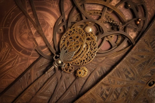 grandfather clock,longcase,astrolabes,carved wood,old clock,ship's wheel,cogsworth,patterned wood decoration,scrollwork,wood carving,horology,woodcarvings,tempus,iron door,marquetry,intricacy,astrolabe,church door,carvings,door knocker,Illustration,Realistic Fantasy,Realistic Fantasy 13
