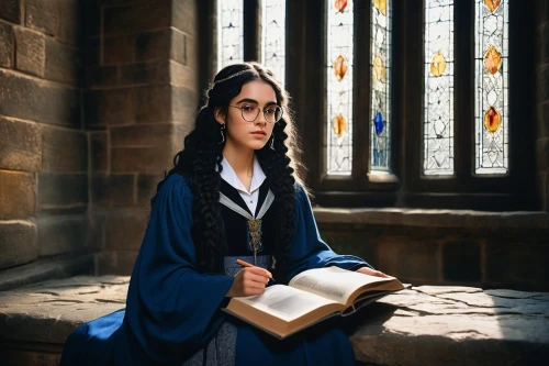 ravenclaw,girl studying,headmistress,librarian,scholar,hermione,arwen,filch,schoolmistress,bookworm,pevensie,evanna,yiwen,bibliophile,clergywoman,thingol,novitiate,wizarding,miniaturist,fingon,Art,Artistic Painting,Artistic Painting 31