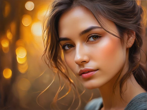 romantic portrait,portrait background,girl portrait,woman portrait,mystical portrait of a girl,world digital painting,women's eyes,young woman,digital painting,romantic look,fantasy portrait,bokeh effect,beautiful young woman,female beauty,photo painting,fatehi,beautiful woman,face portrait,background bokeh,digital art,Illustration,Realistic Fantasy,Realistic Fantasy 44