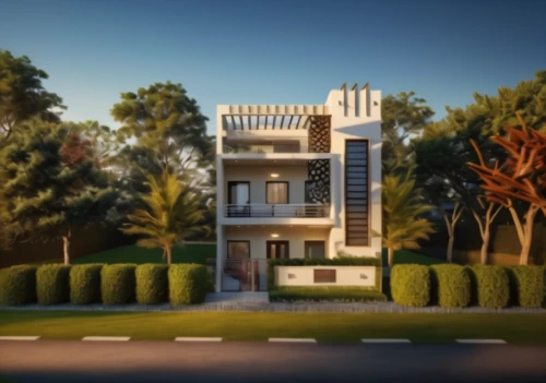 build by mirza golam pir,3d rendering,model house,residential house,art deco,luxury property,villa,bendemeer estates,private house,two story house,modern house,residence,exterior decoration,large home,luxury real estate,luxury home,holiday villa,private estate,estate agent,house with caryatids