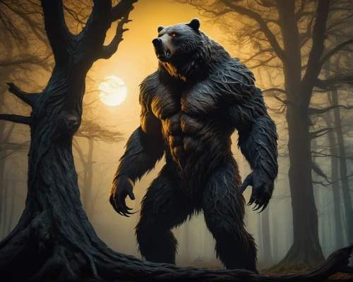 nordic bear,bear guardian,wolverine,bear,great bear,wolfman,werewolf,bear market,forest animal,bear kamchatka,big bear,ursa,black bears,king kong,grizzly,silverback,forest man,grizzly bear,tarzan,slothbear,Conceptual Art,Sci-Fi,Sci-Fi 14