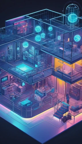 cybertown,electrohome,ufo interior,microenvironment,cyberscene,an apartment,smarthome,sickbay,cybercity,blueprints,shadowrun,cyberpunk,cyberia,nightclub,smart home,cold room,cyberview,neon human resources,retro diner,the server room,Unique,Design,Blueprint