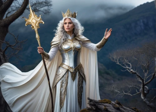 thranduil,galadriel,celeborn,priestess,sigyn,sorceress,thorhild,jaina,elenore,the snow queen,imbolc,estess,sorceror,silmarillion,etheria,thingol,sorceresses,vaivara,thundra,rielle,Illustration,Realistic Fantasy,Realistic Fantasy 29