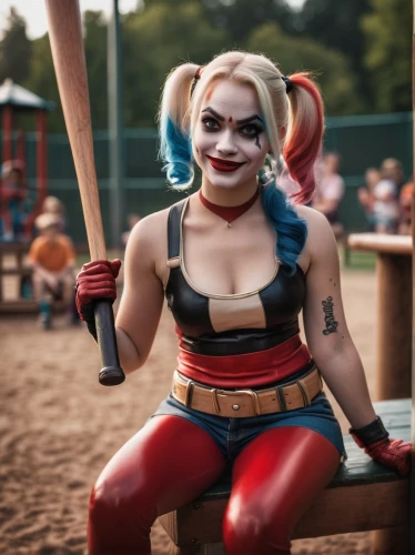 harley quinn,harley,puddin,battaini,darci,joyland,slugger,arkham,batter,batallion,marionville,pudge,cirkus,circus animal,superheroine,duela,cosplay image,bizarros,strongwoman,bat,Photography,General,Cinematic