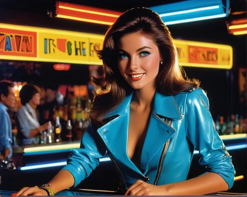 barmaid,bartender,retro woman,cigarette girl,retro women,nighthawks,waitress,retro girl,secretaria,jarabo,zissman,bartending,ann margarett-hollywood,stewardess,fujiko,barmaids,seagal,edwige,retro diner,sportsbooks,Conceptual Art,Sci-Fi,Sci-Fi 20