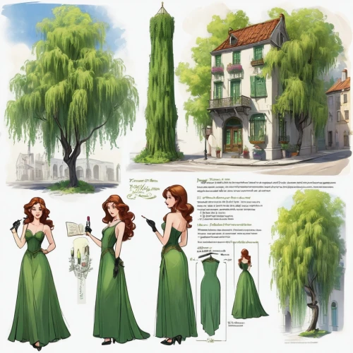 weeping willow,greenwillow,metasequoia,linden blossom,green tree,linden tree,greensleeves,green tree phyton,nephrite,chartreuse,poplar tree,houses clipart,aventurine,proprietress,tilia,refashioned,birch tree illustration,a floor-length dress,duchesse,oenanthe,Unique,Design,Character Design