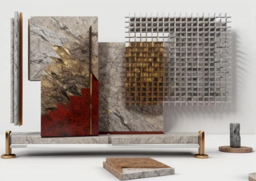 rauschenberg,bertoia,wallcoverings,wallcovering,metals,building materials,metal cabinet,ornamental dividers,bronze wall,assemblages,patinated,concrete slabs,fesci,magnetics,wall panel,berkus,shagreen,concrete blocks,decorative fountains,grater