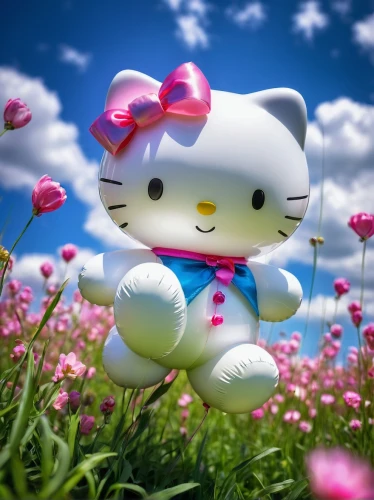 hello kitty,flower background,blossom kitten,flower cat,doll cat,garden marshmallow,flower animal,spring background,flower wallpaper,springtime background,cute cartoon character,soft robot,3d teddy,sanrio,cute cartoon image,3d background,sylbert,full hd wallpaper,cartoon flower,cartoon flowers,Art,Artistic Painting,Artistic Painting 04