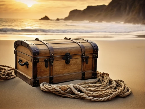 treasure chest,music chest,old suitcase,steamer trunk,shipwrecked,voyaged,castaway,castaways,voyages,suitcase,pirate treasure,south pacific,suitcases,caravel,old wooden boat at sunrise,wooden drum,leather suitcase,valise,voyaging,voyage,Illustration,Vector,Vector 04