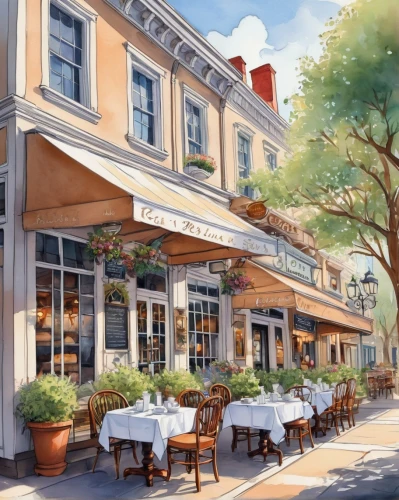 watercolor cafe,bronxville,outdoor dining,healdsburg,scarsdale,awnings,renderings,shirlington,paris cafe,yountville,grilled food sketches,wine tavern,street cafe,rittenhouse,nantucket,brookline,french quarters,lambertville,brownstones,annapolis,Illustration,Black and White,Black and White 05