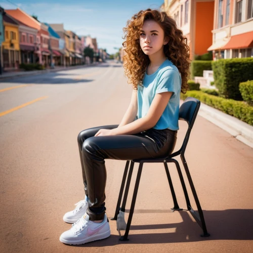 girl sitting,sitting on a chair,sitting,bench,woman sitting,girl in t-shirt,park bench,seated,relaxed young girl,girl in a long,kiernan,wilkenfeld,teen,sit,jehane,benched,in seated position,crossed legs,curb,young girl,Photography,General,Realistic