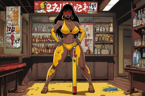 fujiko,barmaid,bartender,izakaya,bartending,barmaids,bar,baoku,soju,barda,giganta,yatsura,michiko,daikatana,manhua,liquor bar,rumiko,xiaoxia,tarantino,misato,Illustration,American Style,American Style 13