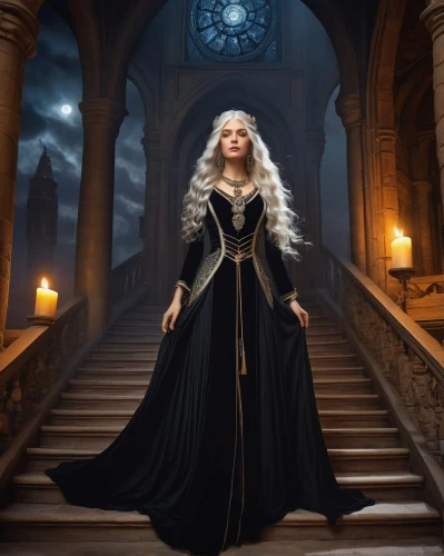 morgause,sigyn,queen of the night,celtic queen,therion,black queen,lyonesse,gothic portrait,daenerys,gothic woman,gothic dress,noblewoman,margaery,lady of the night,celtic woman,gothic style,dany,galadriel,fantasy picture,dhampir,Art,Classical Oil Painting,Classical Oil Painting 14